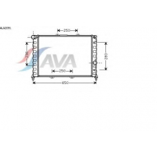 ALA2091 AVA Радиатор, охлаждение двигателя