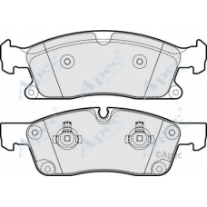 PAD1924 APEC Комплект тормозных колодок, дисковый тормоз