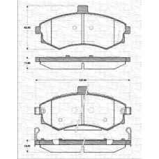 363702161296 MAGNETI MARELLI Комплект тормозных колодок, дисковый тормоз