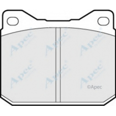 PAD267 APEC Комплект тормозных колодок, дисковый тормоз