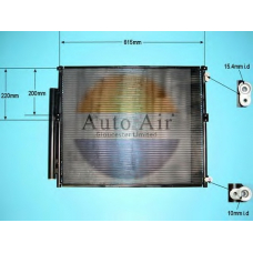 16-9810 AUTO AIR GLOUCESTER Конденсатор, кондиционер