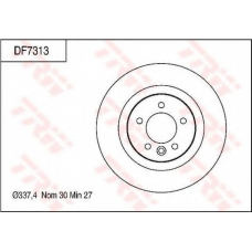 DF7313 TRW Тормозной диск