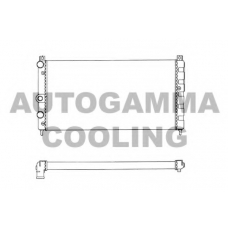 101445 AUTOGAMMA Радиатор, охлаждение двигателя