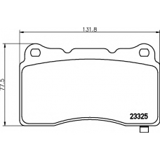 8DB 355 015-481 HELLA PAGID Комплект тормозных колодок, дисковый тормоз