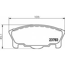 8DB 355 017-311 HELLA PAGID Комплект тормозных колодок, дисковый тормоз