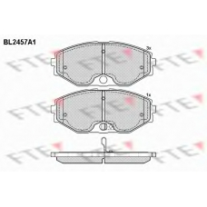 BL2457A1 FTE Комплект тормозных колодок, дисковый тормоз