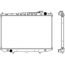 3341-1062 SAKURA  Automotive Радиатор, охлаждение двигателя