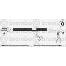 T 24 103 BREMBO Тормозной шланг