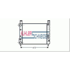 1705101 KUHLER SCHNEIDER Радиатор, охлаждение двигател