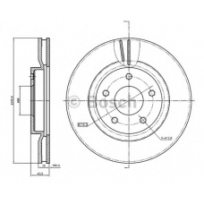 0 986 BB4 314 BOSCH Тормозной диск