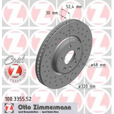 100.3355.52 ZIMMERMANN Тормозной диск