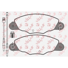 626.1140 VILLAR Комплект тормозных колодок, дисковый тормоз