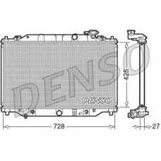 DRM44041 DENSO Радиатор, охлаждение двигателя