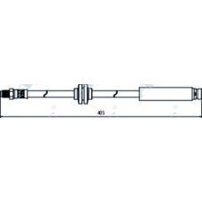 HOS4028 APEC Тормозной шланг