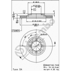 09.5219.10 BREMBO Тормозной диск