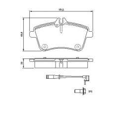 0 986 494 085 BOSCH Комплект тормозных колодок, дисковый тормоз