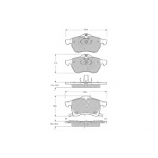 PF1222 PROCODIS FRANCE Комплект тормозных колодок, дисковый тормоз
