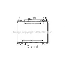 DNA2300 AVA Радиатор, охлаждение двигателя