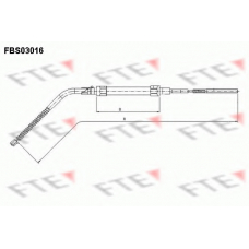 FBS03016 FTE Трос, стояночная тормозная система