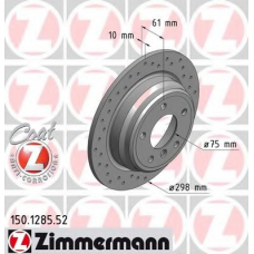 150.1285.52 ZIMMERMANN Тормозной диск