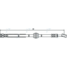 HOS3775 APEC Тормозной шланг