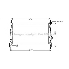 FD2405 AVA Радиатор, охлаждение двигателя