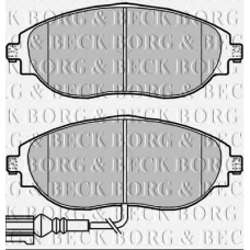 BBP2339 BORG & BECK Комплект тормозных колодок, дисковый тормоз