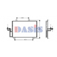 012240N AKS DASIS Конденсатор, кондиционер