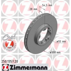 250.1357.20 ZIMMERMANN Тормозной диск