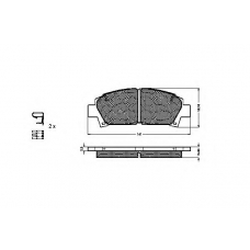 31871 SPIDAN Комплект тормозных колодок, дисковый тормоз