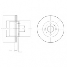 BG4213 DELPHI Тормозной диск