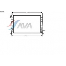 FD2165 AVA Радиатор, охлаждение двигателя