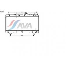 TO2257 AVA Радиатор, охлаждение двигателя