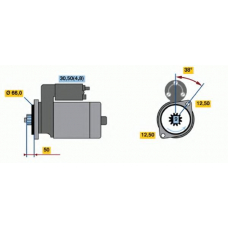 0 001 124 024 BOSCH Стартер