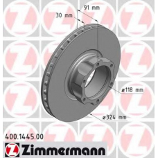 400.1445.00 ZIMMERMANN Тормозной диск