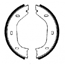 BB1033A5 FTE Комплект тормозных колодок, стояночная тормозная с