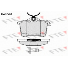 BL2579A1 FTE Комплект тормозных колодок, дисковый тормоз