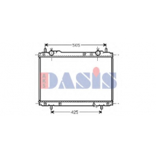 080062N AKS DASIS Радиатор, охлаждение двигателя