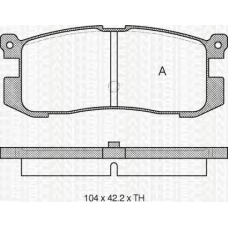 8110 50926 TRIDON Brake pads - rear