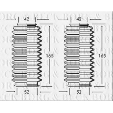 BSG3017 BORG & BECK Пыльник, рулевое управление