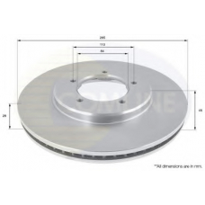 ADC0195V COMLINE Тормозной диск