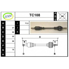 TC108 SERA Приводной вал