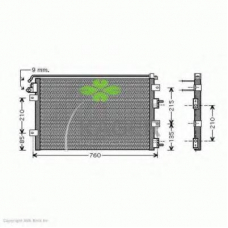 94-6268 KAGER Конденсатор, кондиционер