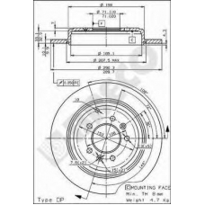 BS 7502 BRECO Тормозной диск