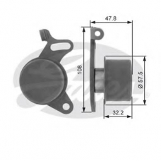 T41083 GATES Натяжной ролик, ремень грм