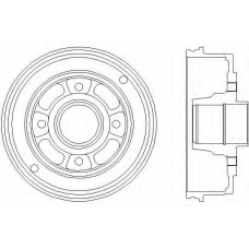 61236 PAGID Тормозной барабан