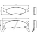 P 30 006 BREMBO Комплект тормозных колодок, дисковый тормоз