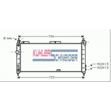 0600191 KUHLER SCHNEIDER Радиатор, охлаждение двигател