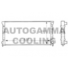 101072 AUTOGAMMA Радиатор, охлаждение двигателя