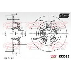 853082.6060 MAXTECH Тормозной диск